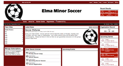 Desktop Screenshot of elmaminorsoccer.ca