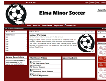 Tablet Screenshot of elmaminorsoccer.ca